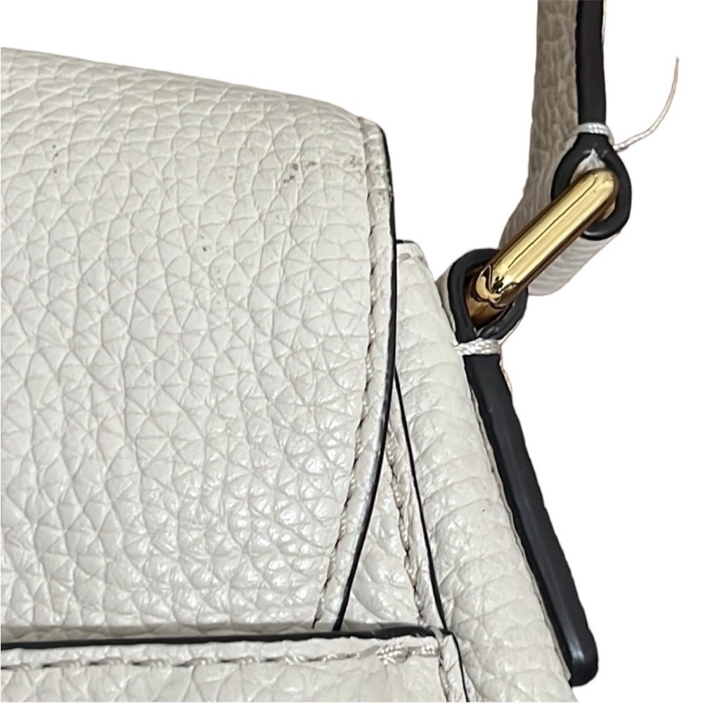Michael Kors Cream Pebbled Leather Crossbody Bag - Picture 8 of 12